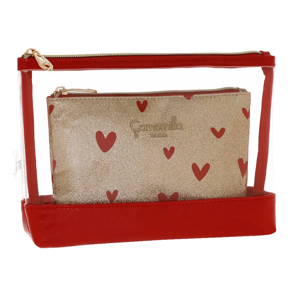 Camomilla Set Buste Love Me Duo Pochette Glitter