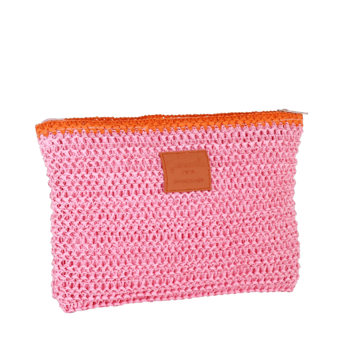 CAMOMILLA BUSTA PIATTA MARE M CROCHET COLORFUL ROSA