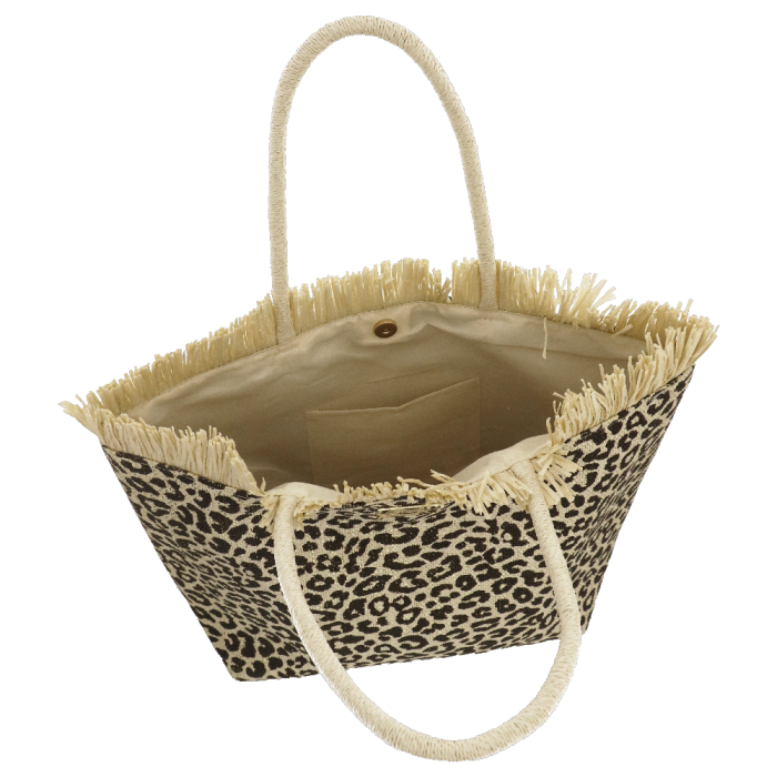 CAMOMILLA BORSA MARE LEO LUREX NERO