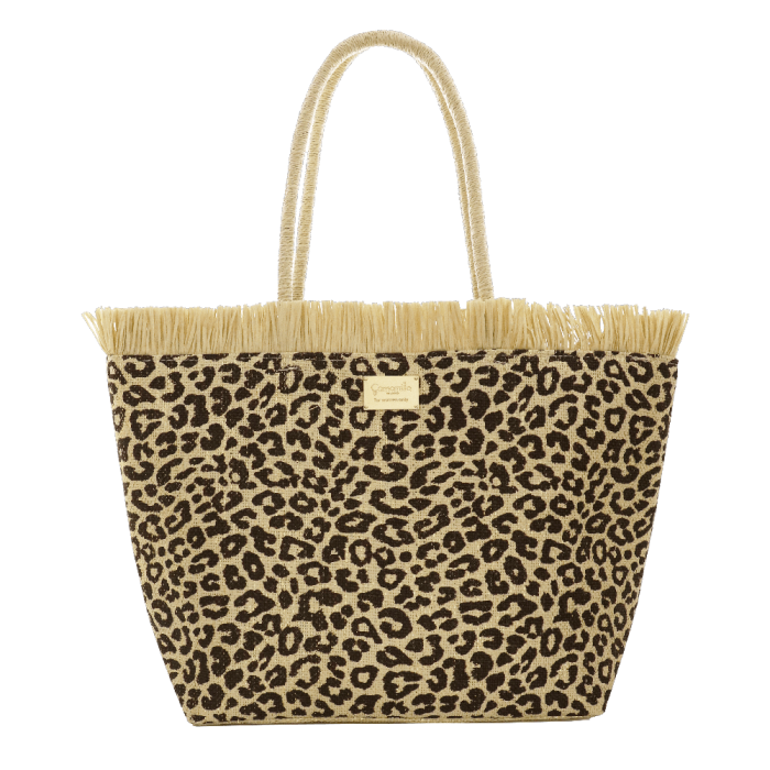 CAMOMILLA BORSA MARE LEO LUREX NERO