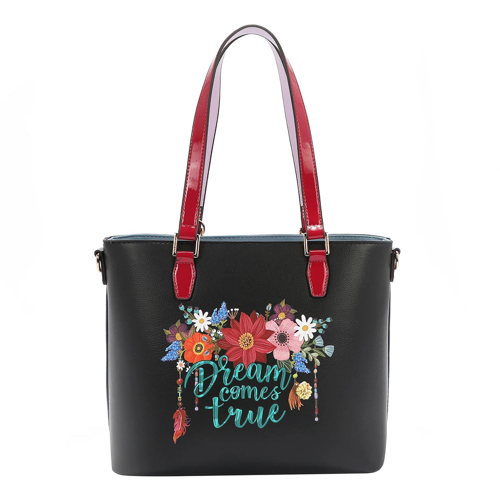 Nicole Lee Dream Comes True Tote Bag borsa tote in similpelle vegana