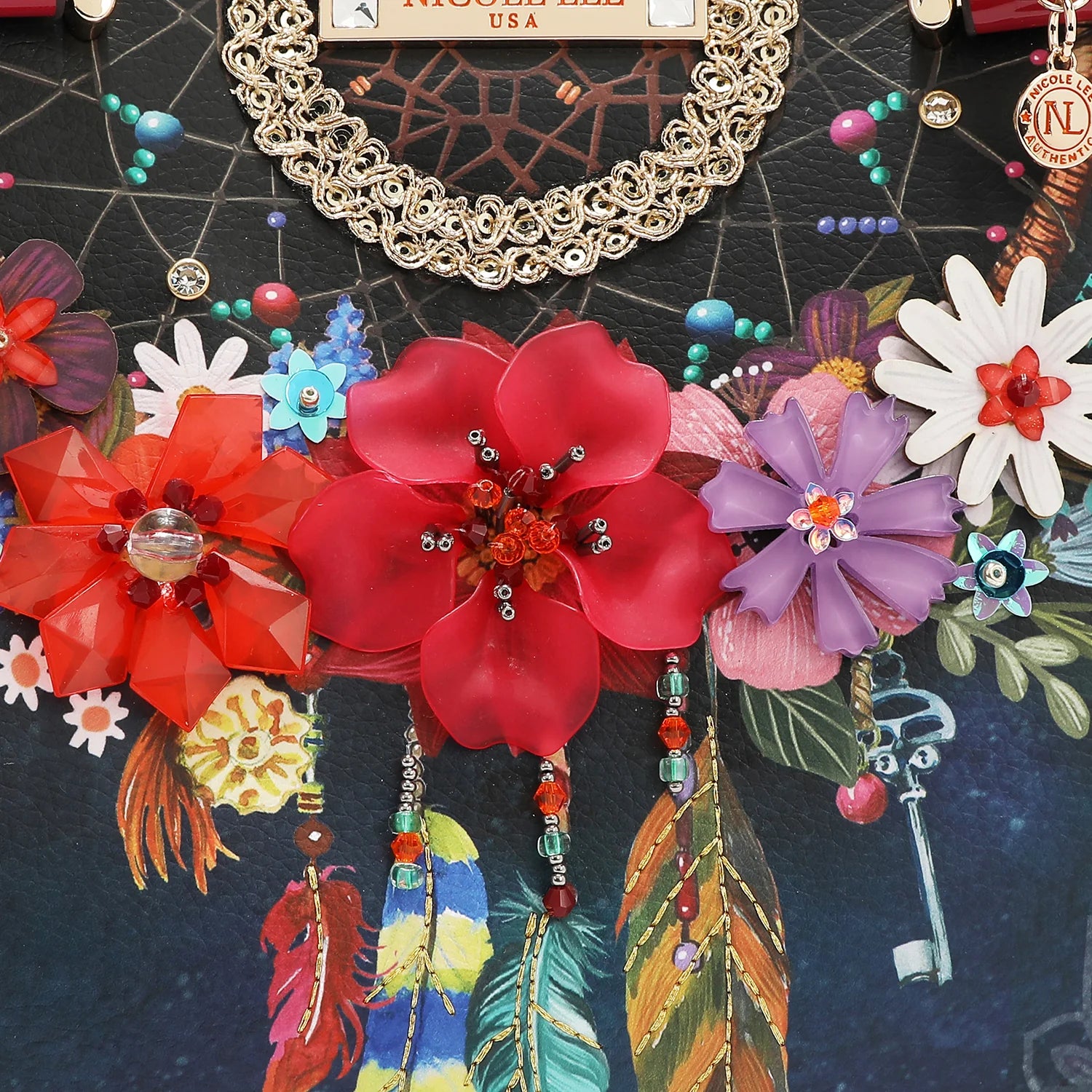 Nicole Lee Dream Comes True Tote Bag borsa tote in similpelle vegana