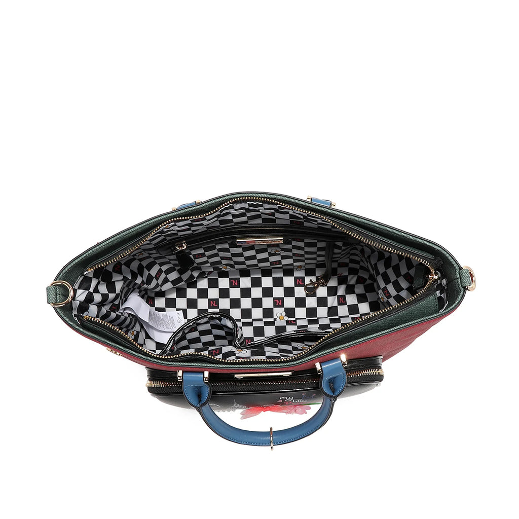 Nicole Lee Family Yearbook Tote Bag borsa tote in similpelle vegana