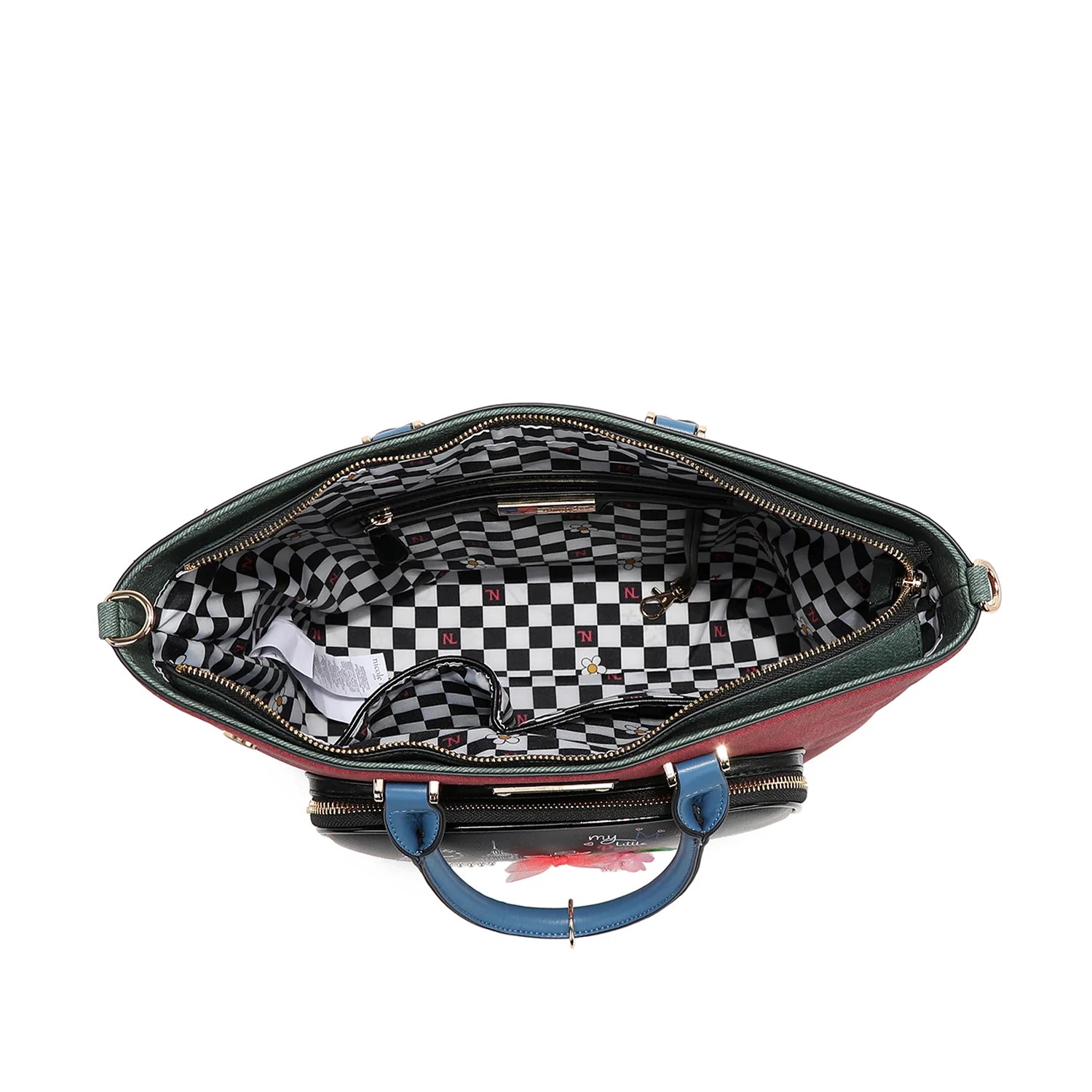 Nicole Lee Family Yearbook Tote Bag borsa tote in similpelle vegana