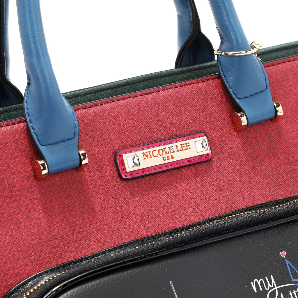 Nicole Lee Family Yearbook Tote Bag borsa tote in similpelle vegana