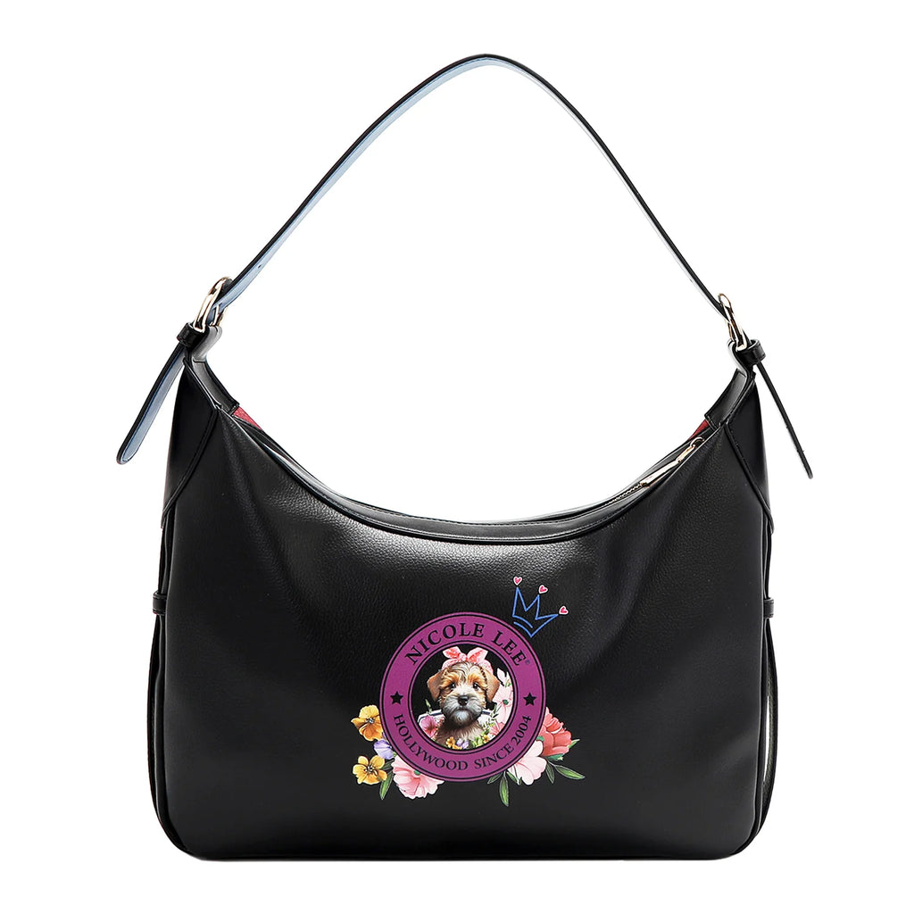 Nicole Lee Family Yearbook hobo bag borsa a spalla in similpelle vegana