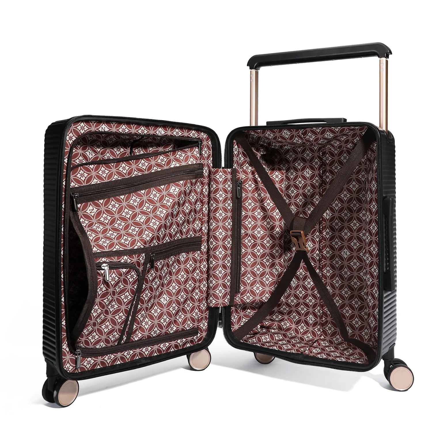Nicole Lee Trolley Akiko La Belleza 20" Carry-On valigia rigida a mano