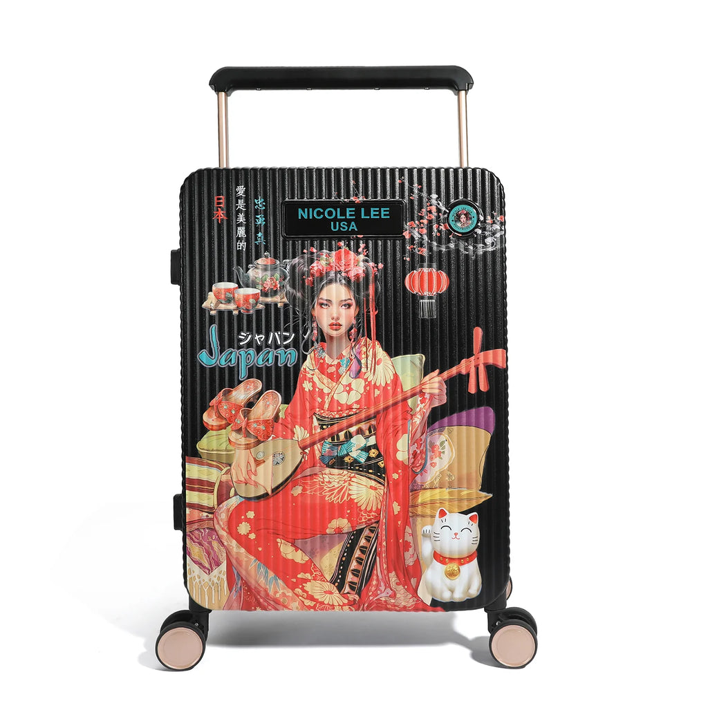 Nicole Lee Trolley Akiko La Belleza 20" Carry-On valigia rigida a mano