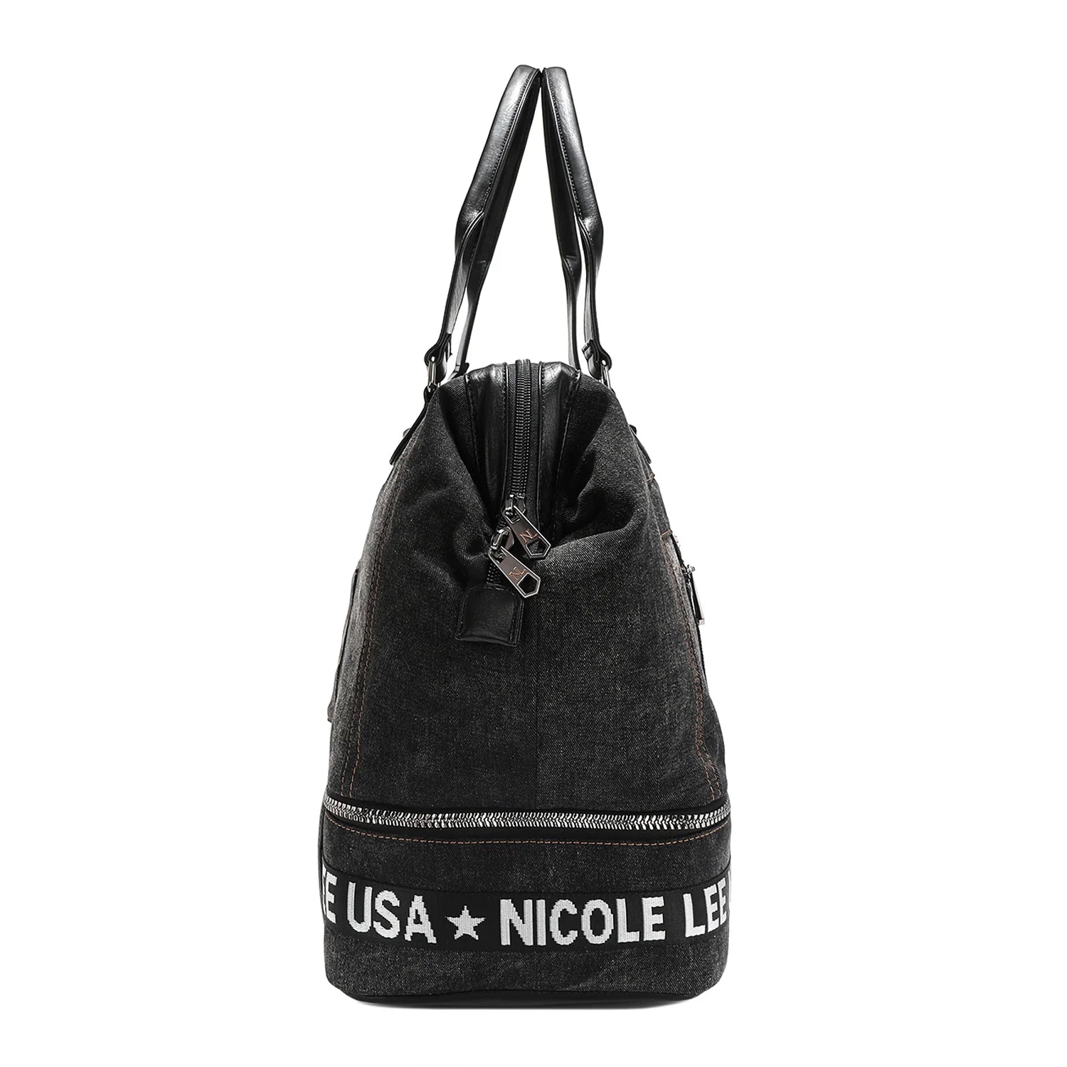 Nicole Lee Denim Sisters Secret Weekender borsa da viaggio doppio scomparto