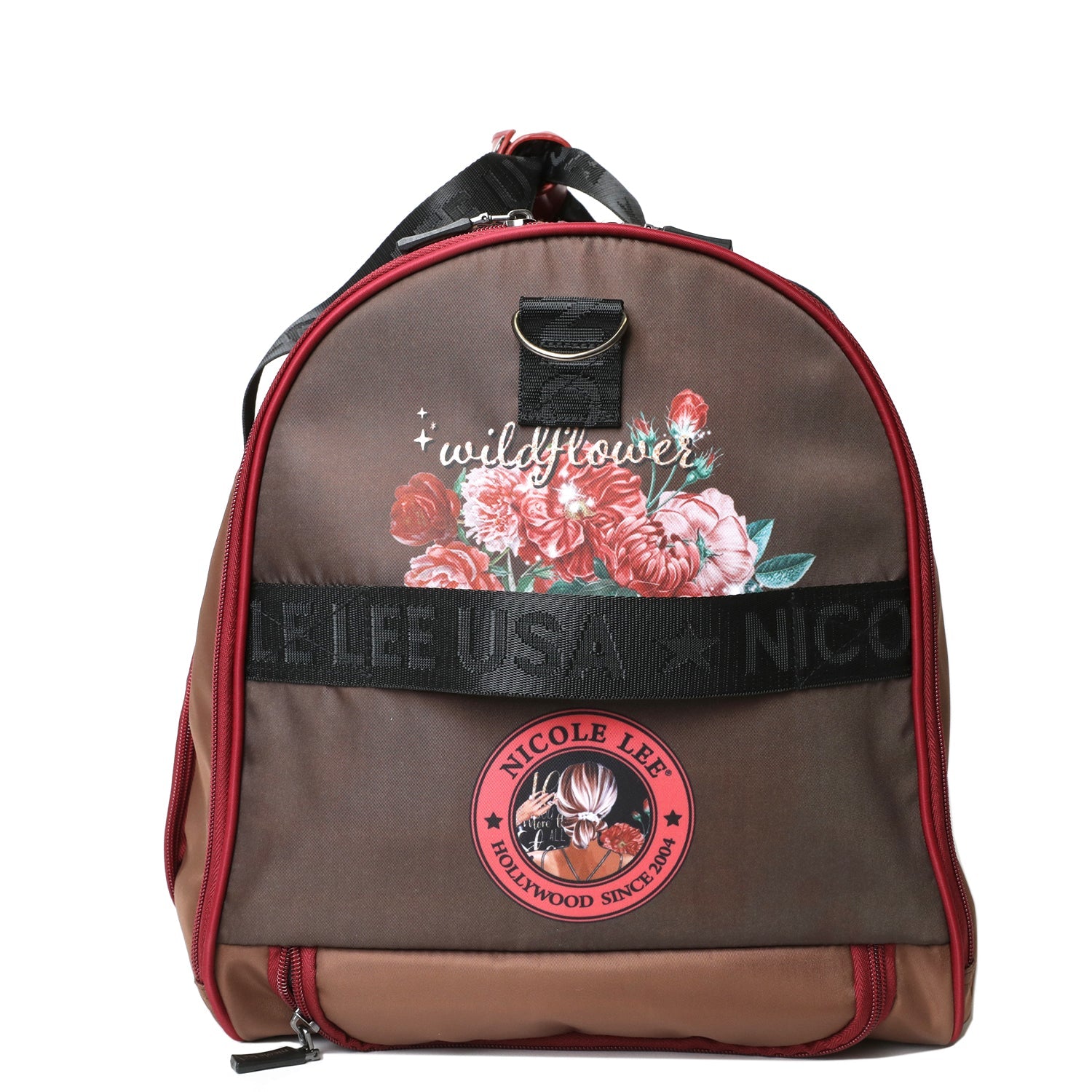 Nicole Lee Nylon Rolling Duffel Bag trolley da viaggio pieghevole