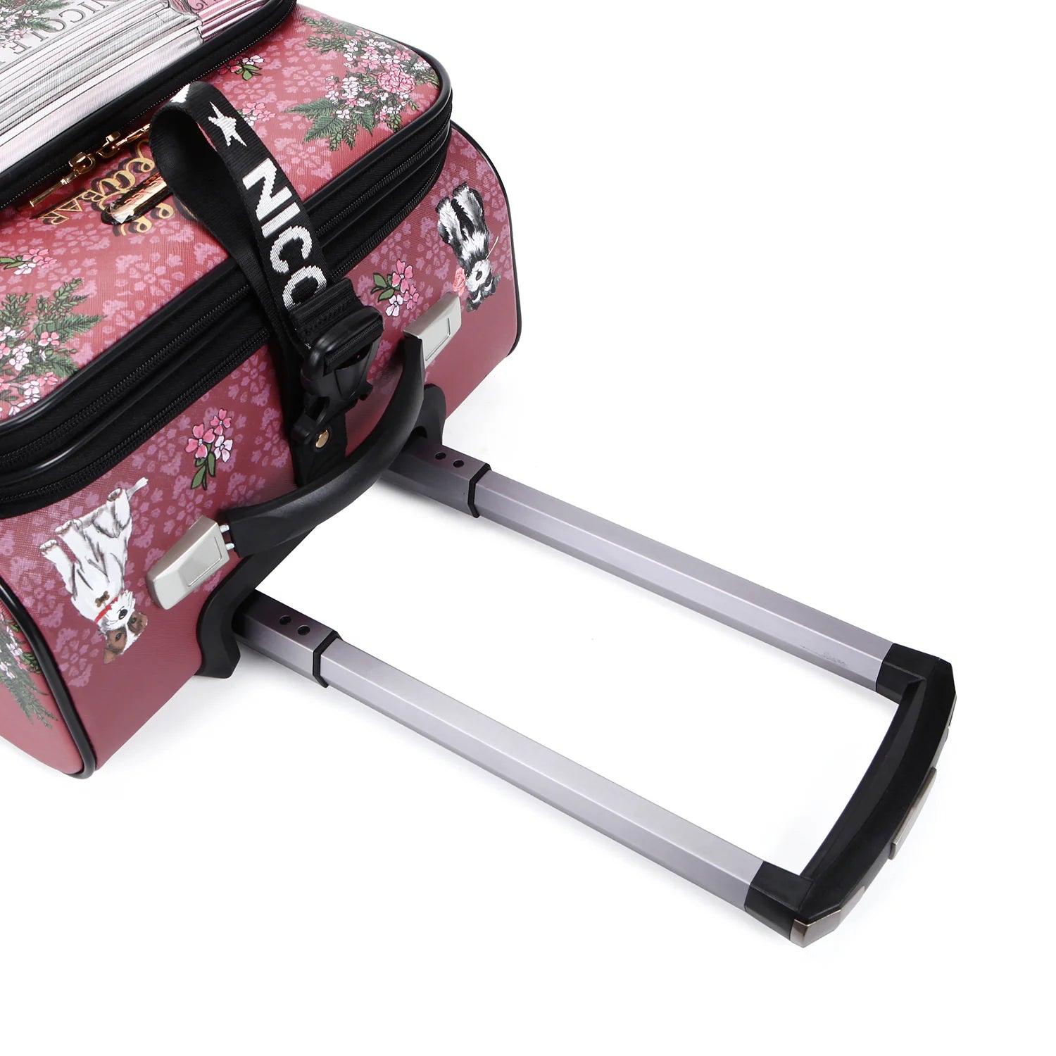 Nicole Lee 20" Carry-On Spinner borsone trolley in similpelle vegana
