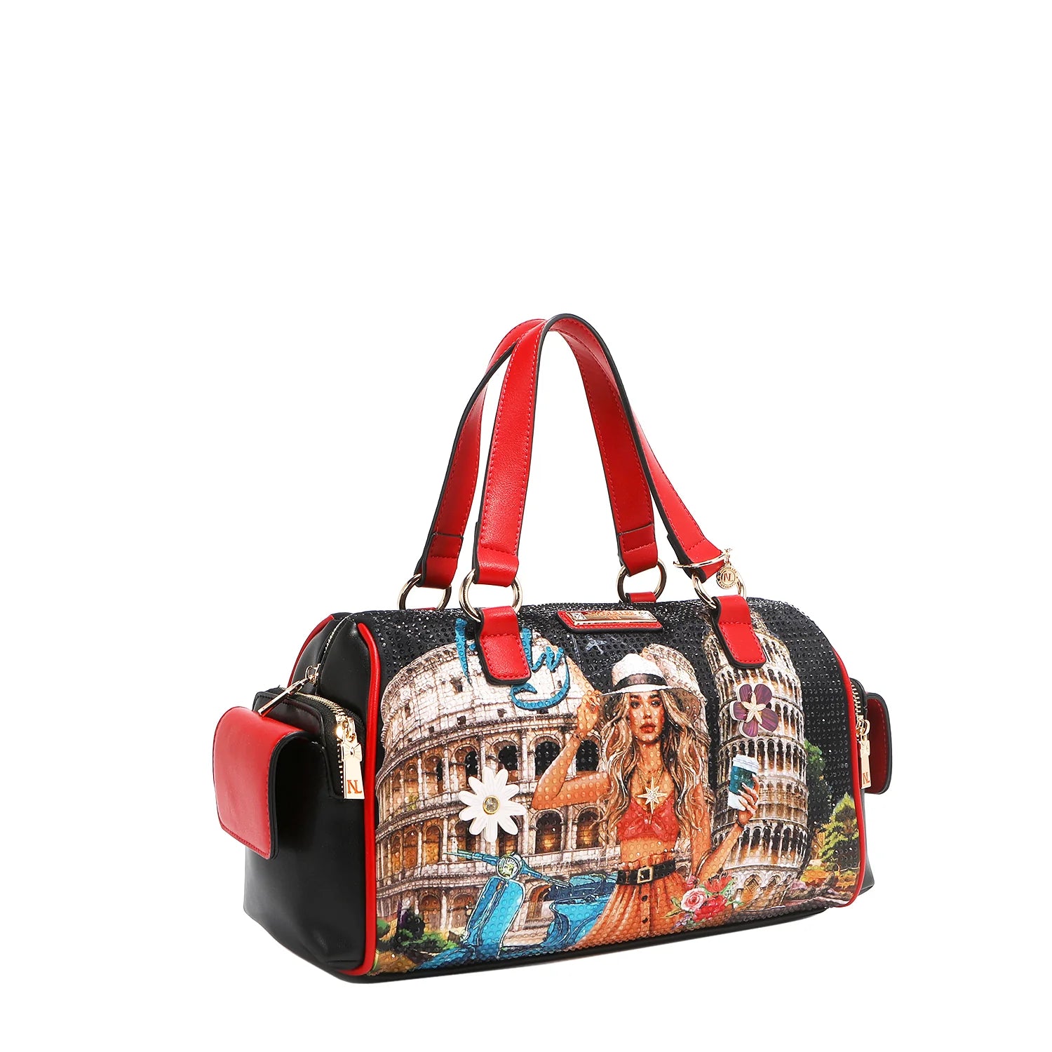 Nicole Lee Martha Travels Italy Wide  Borsa a Mano