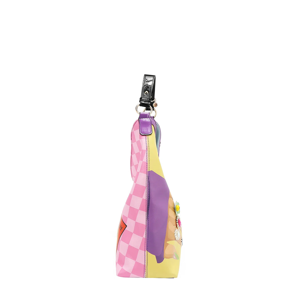 Nicole Lee Nail Polish Hobo Bag borsa a spalla