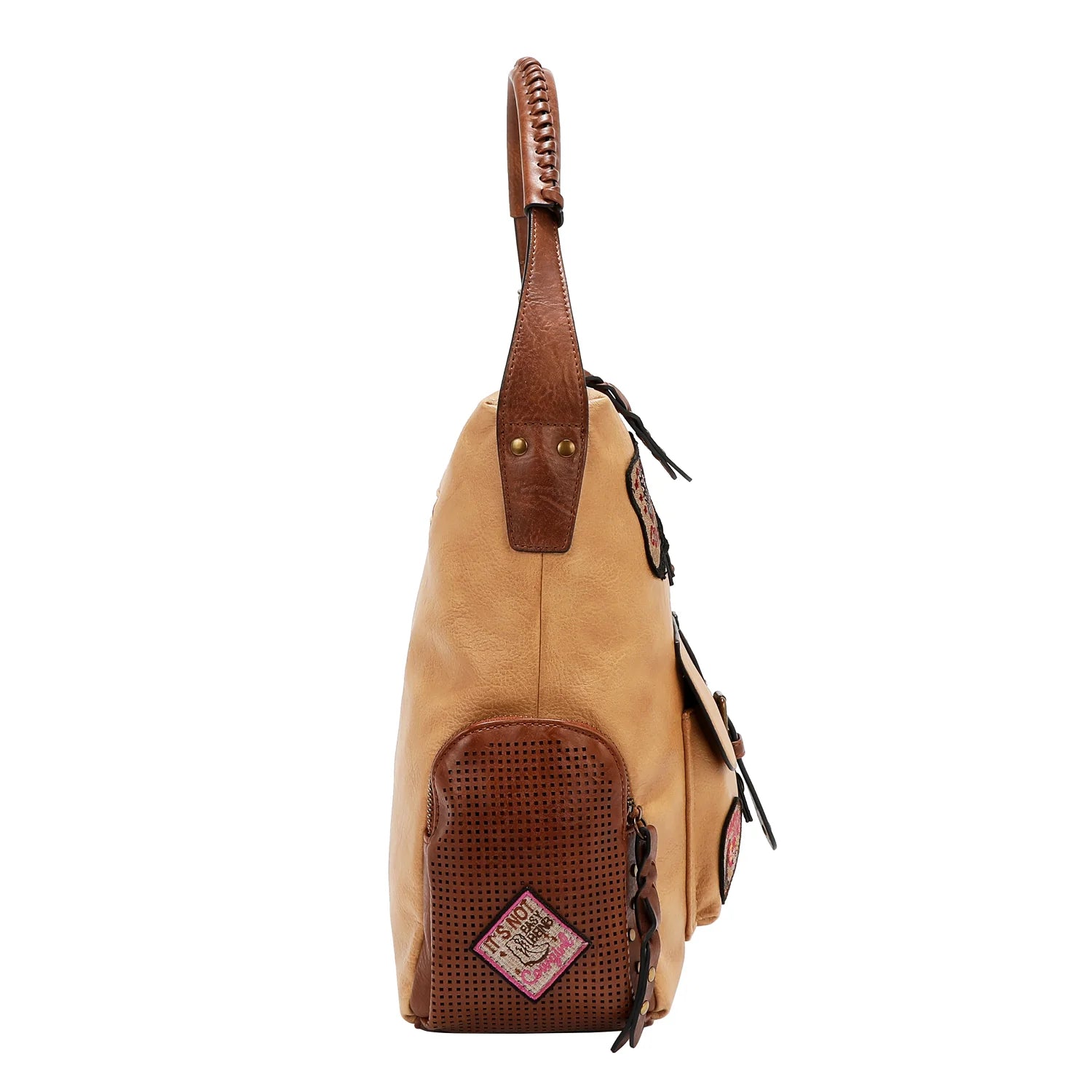 NICOLE LEE BORSA IN PELLE BROWN