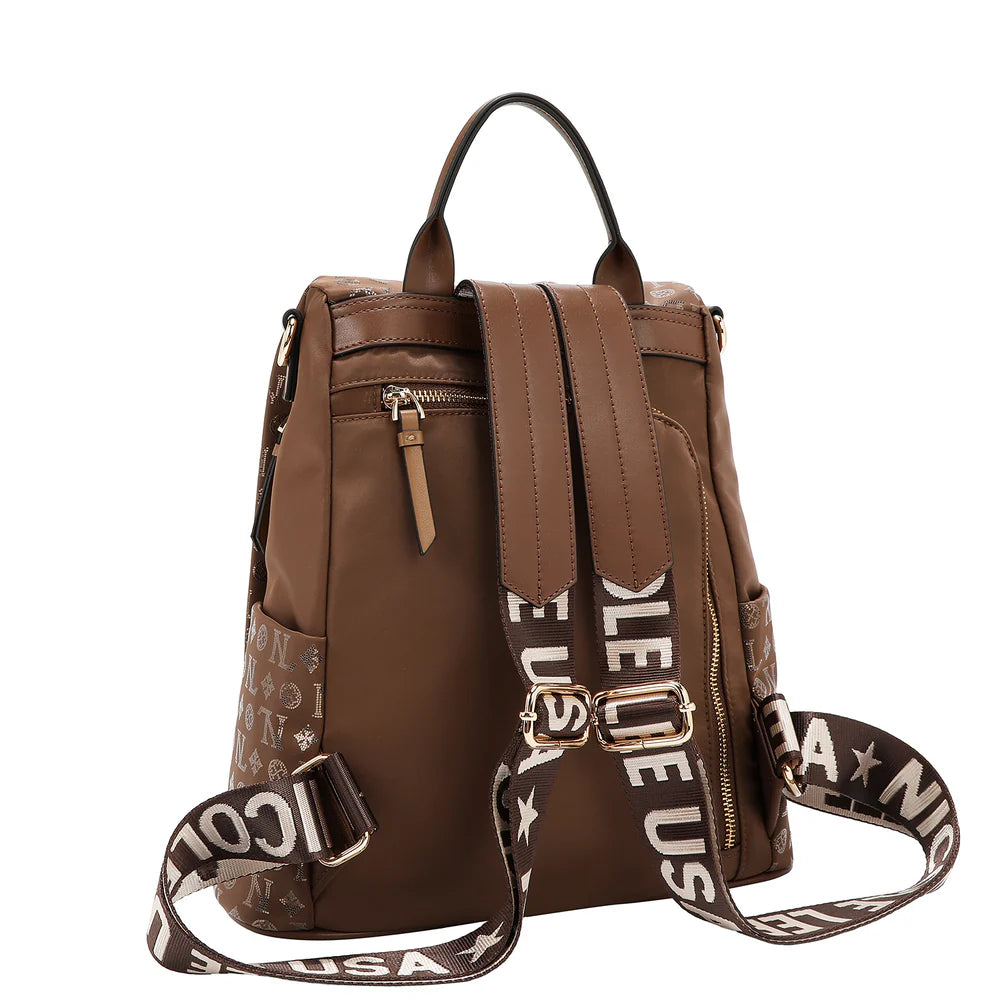 NICOLE LEE ZAINO ANTISCIPPO IN TESSUTO BROWN