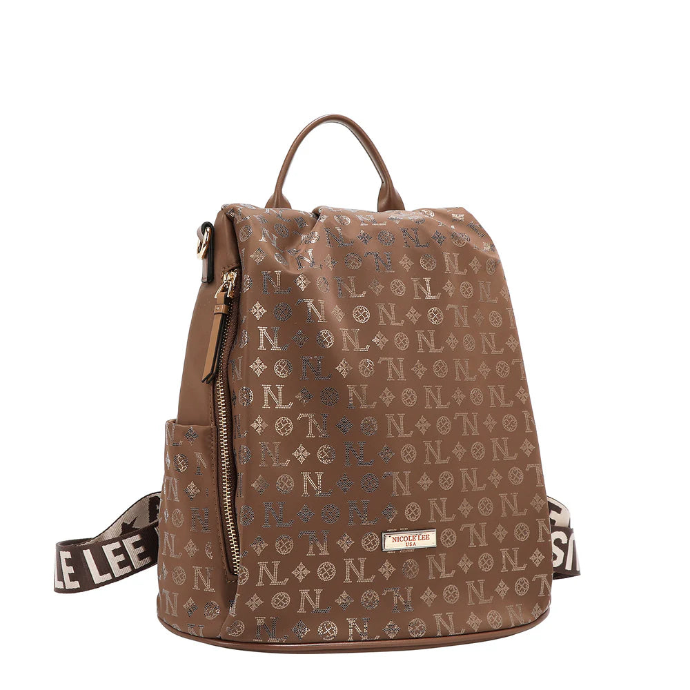 NICOLE LEE ZAINO ANTISCIPPO IN TESSUTO BROWN
