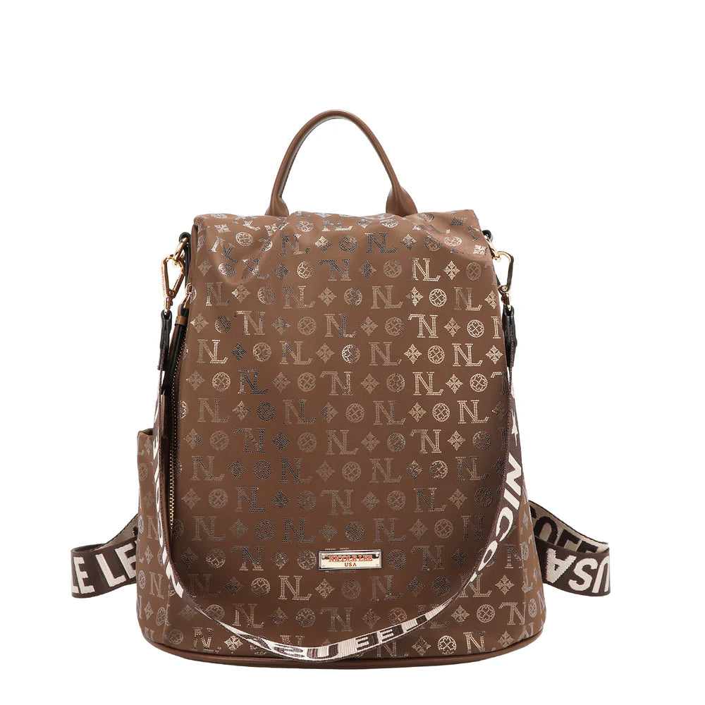 NICOLE LEE ZAINO ANTISCIPPO IN TESSUTO BROWN