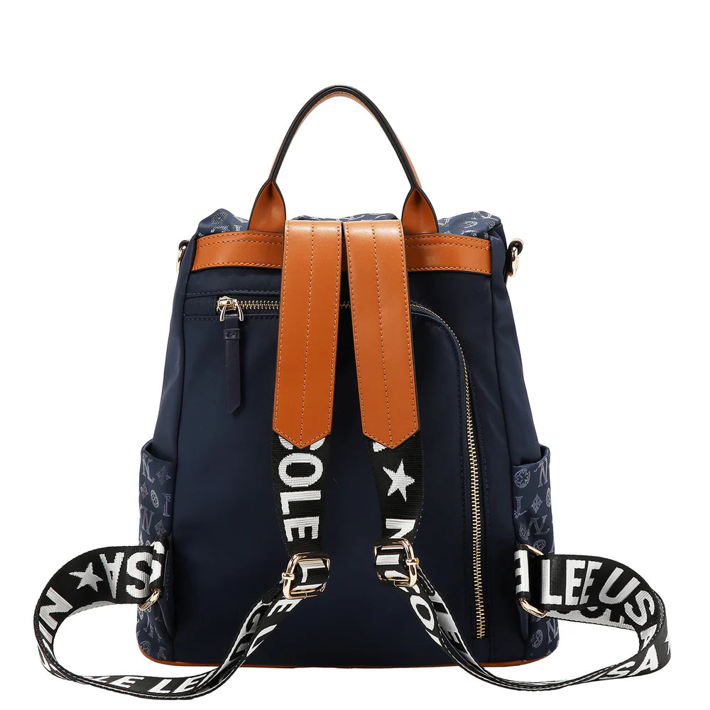 NICOLE LEE ZAINO ANTISCIPPO IN TESSUTO NAVY