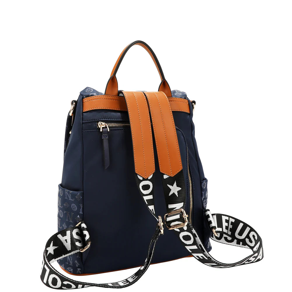 NICOLE LEE ZAINO ANTISCIPPO IN TESSUTO NAVY