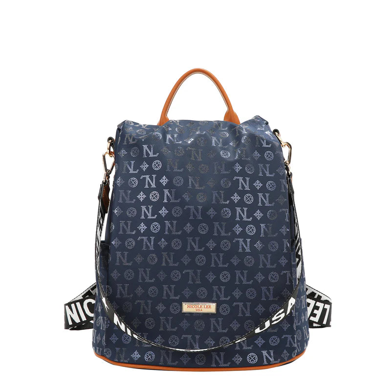 NICOLE LEE ZAINO ANTISCIPPO IN TESSUTO NAVY
