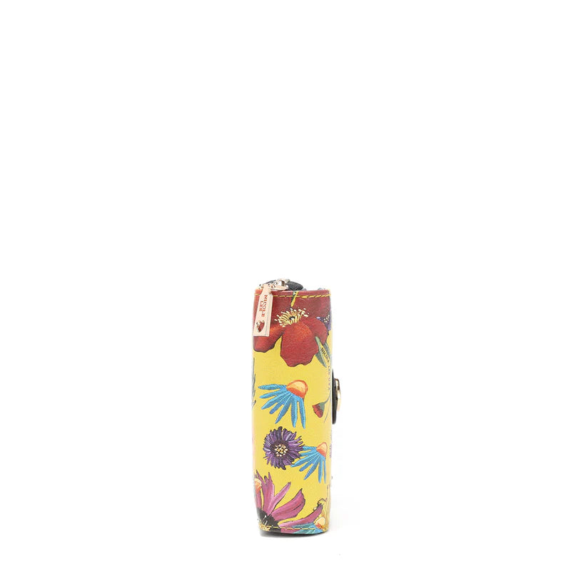 NICOLE LEE PORTAFOGLIO BUTTER FLOWER MUSTARD