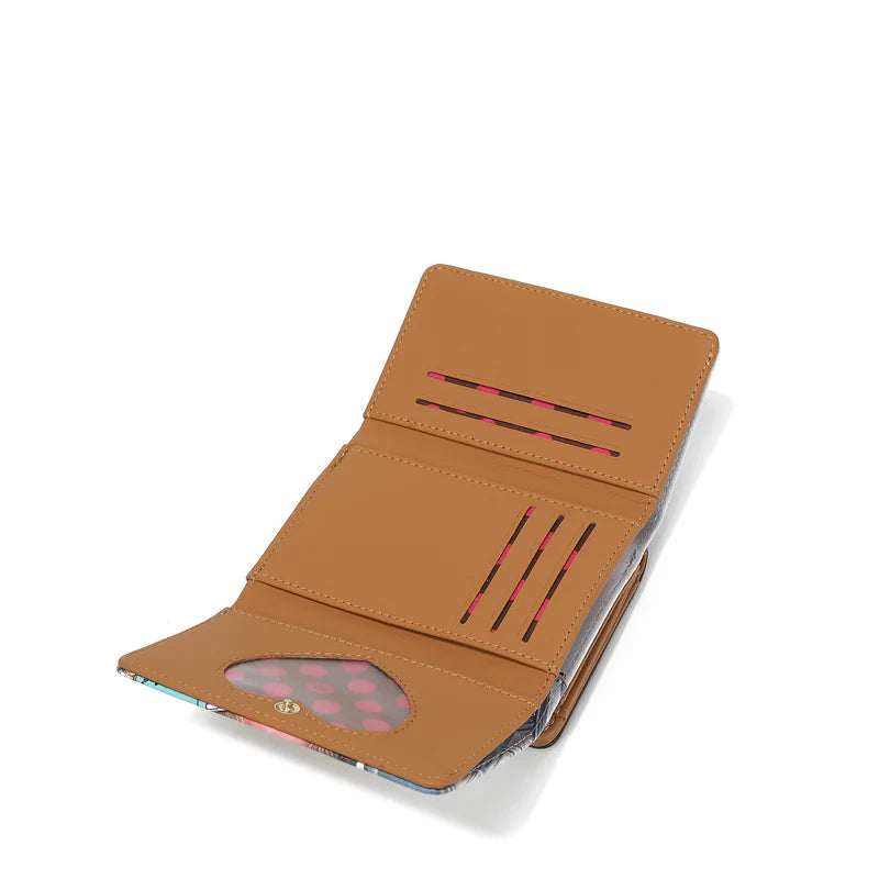 NICOLE LEE PORTAFOGLIO BUTTER FLOWER MUSTARD CON BLOCCO RFID
