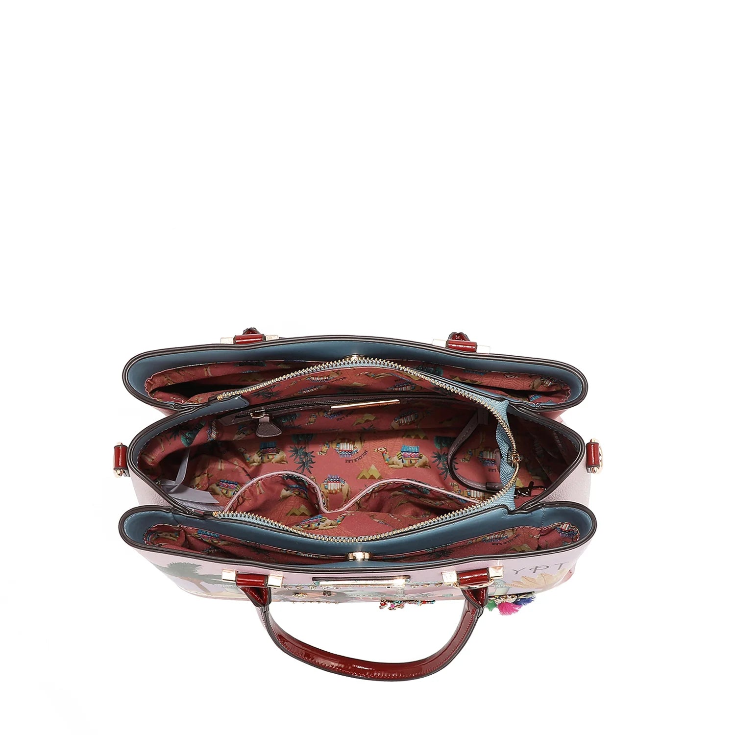 Nicole Lee Queen Cleopatra Satchel borsa a mano