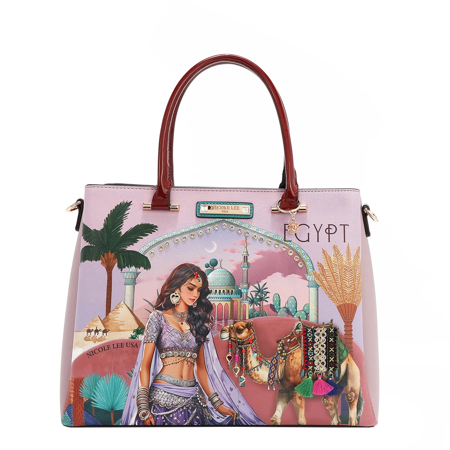 Nicole Lee Queen Cleopatra Satchel borsa a mano