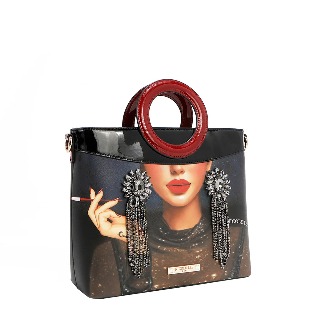 Nicole Lee Samantha la Belleza Circle Handle Bag borsa a mano