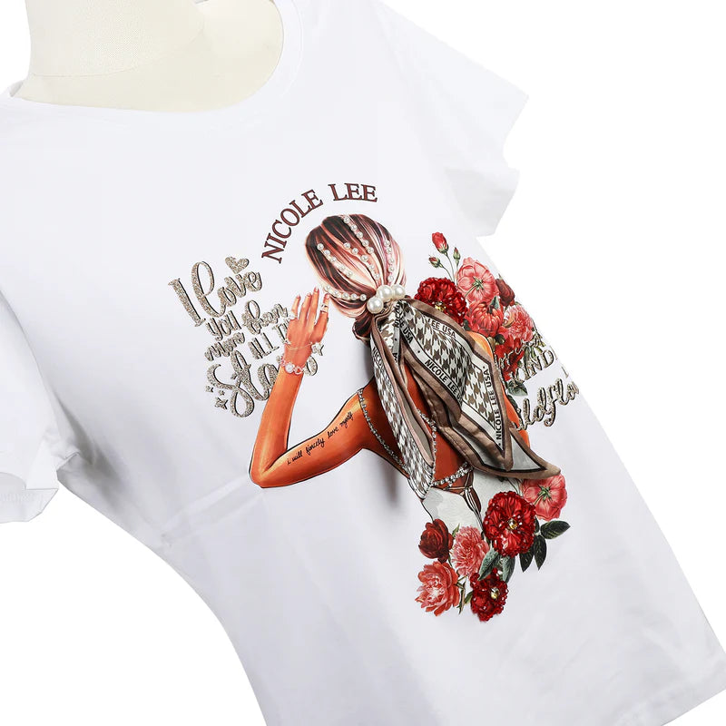 NICOLE LEE TSHIRT BLINDE DATE M BIANCA