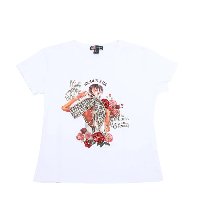 NICOLE LEE TSHIRT BLINDE DATE S BIANCA