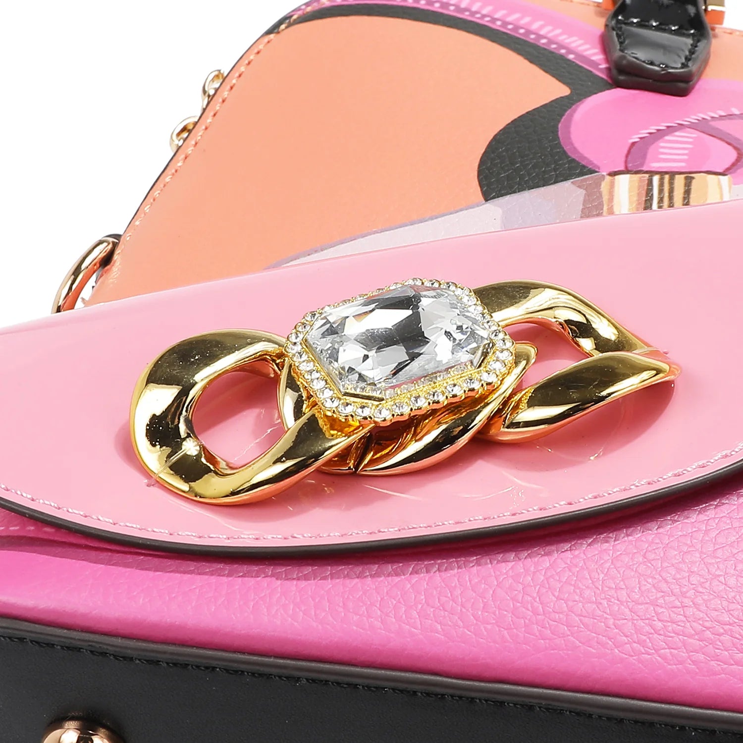 Nicole Lee Violet Blossom Dome Shoulder Bag