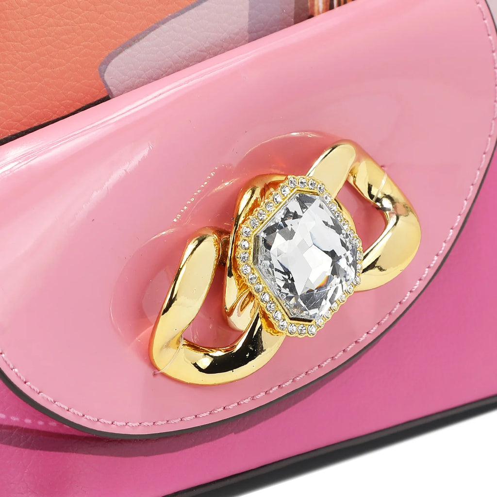 Nicole Lee Violet Blossom Handbag borsa a spalla