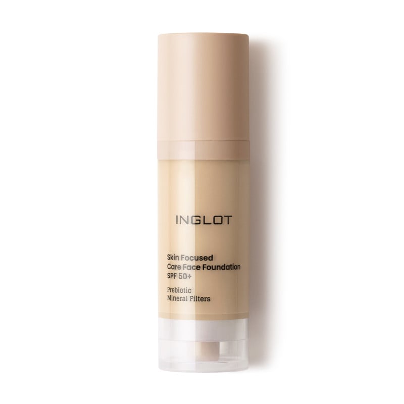 Inglot SKIN FOCUSED SPF 50+ fondotinta nutriente