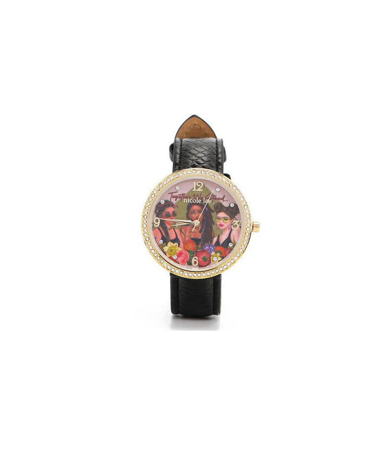 NICOLE LEE OROLOGIO TOGETHER WE STAND BLACK